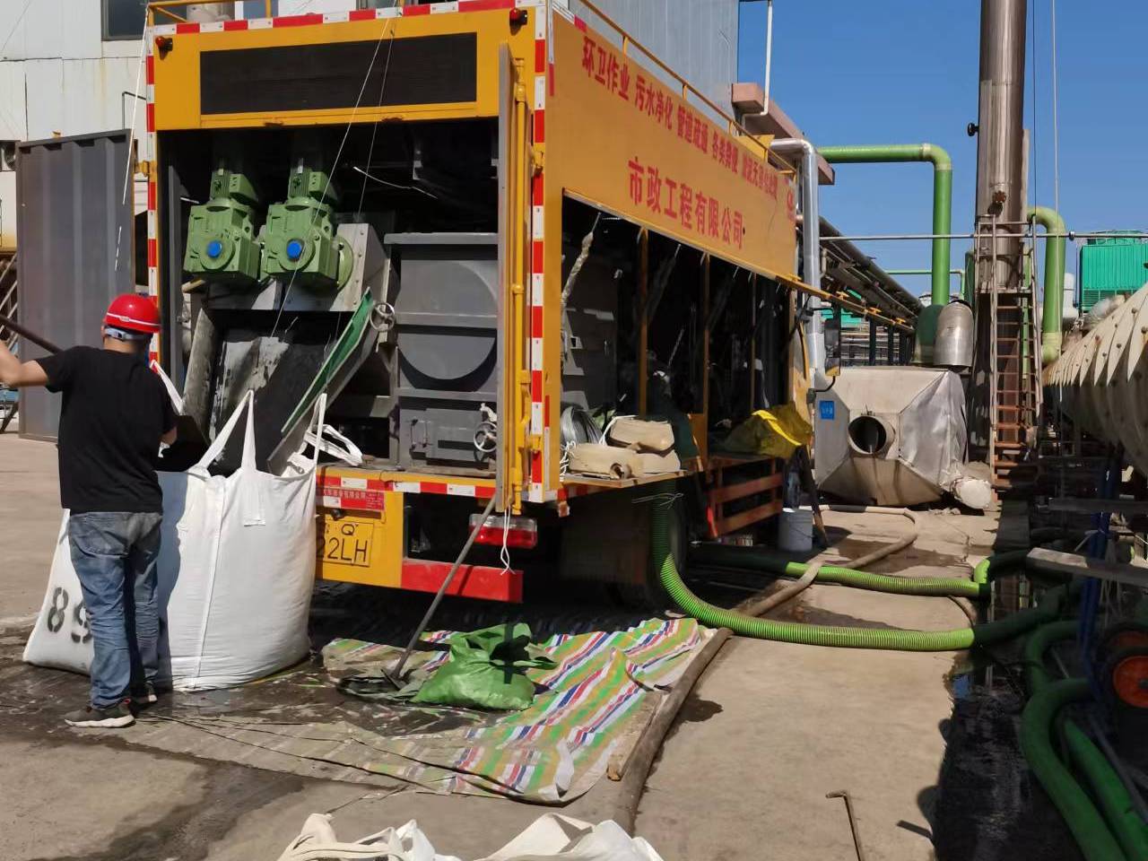 靖边淤泥压干处理